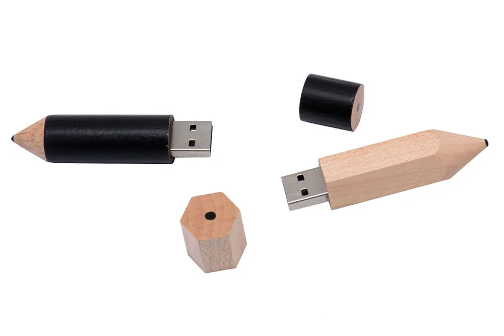 POWERONE деревянный карандаш USB флеш-накопитель 4 ГБ 8 ГБ 16 ГБ 32 ГБ посуда карта памяти фотография свадебный подарок USB 2,0
