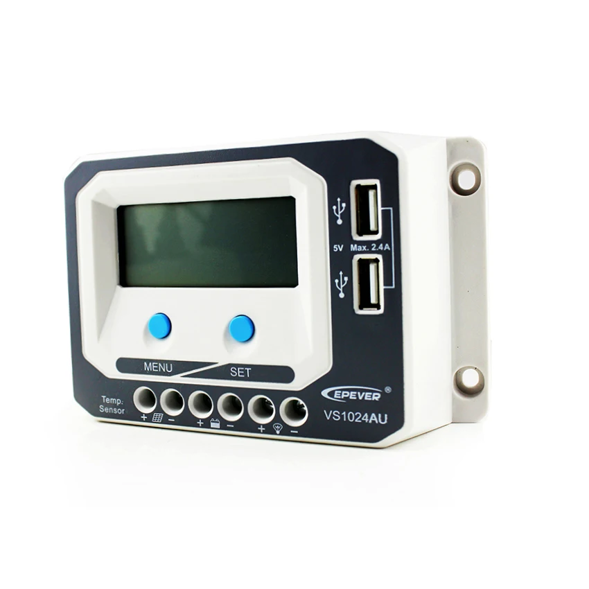 1 шт. x VS1024AU 10A 12В 24В EPSolar PWM Viewstar комплект солнечной системы контроллеры ЖК дисплей