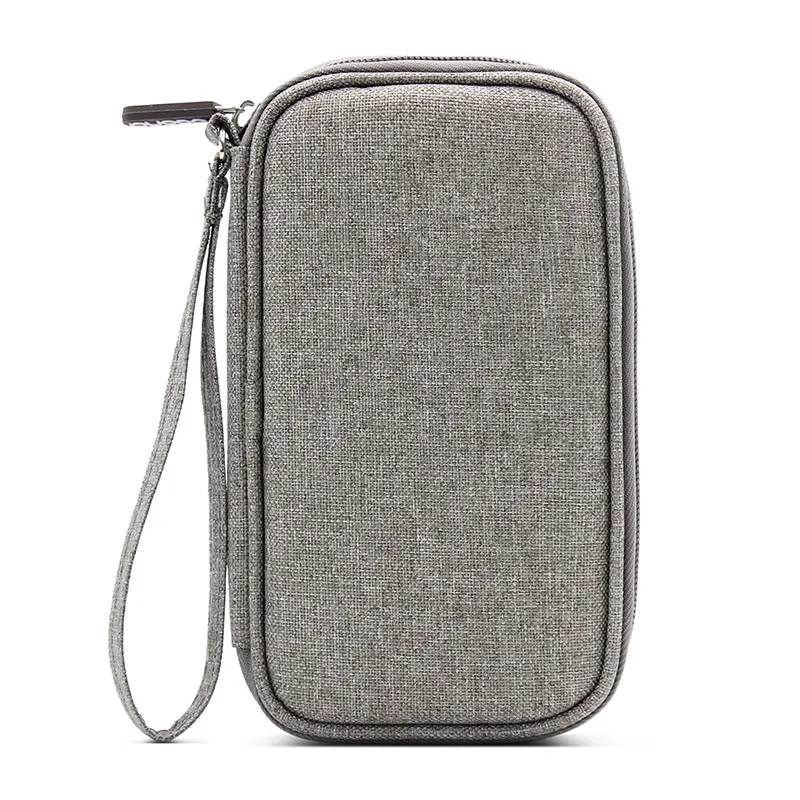 Gray Boona Оксфорд холст один слой USB флэш-накопитель сумка банк USBKey сумка для хранения ключей автомобиля Органайзер сумка для гаджетов - Цвет: Gray