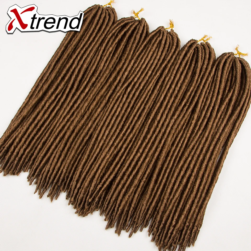 18 inch 120g24Roots искусственного locs крючком наращивание волос Dreadlock Косы Волос Softex