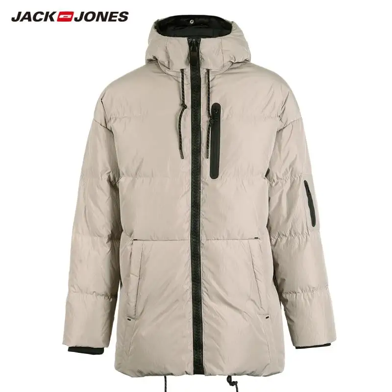 JackJones, мужская зимняя куртка-пуховик с капюшоном, мужская повседневная модная куртка,, брендовая новая мужская одежда 218312531