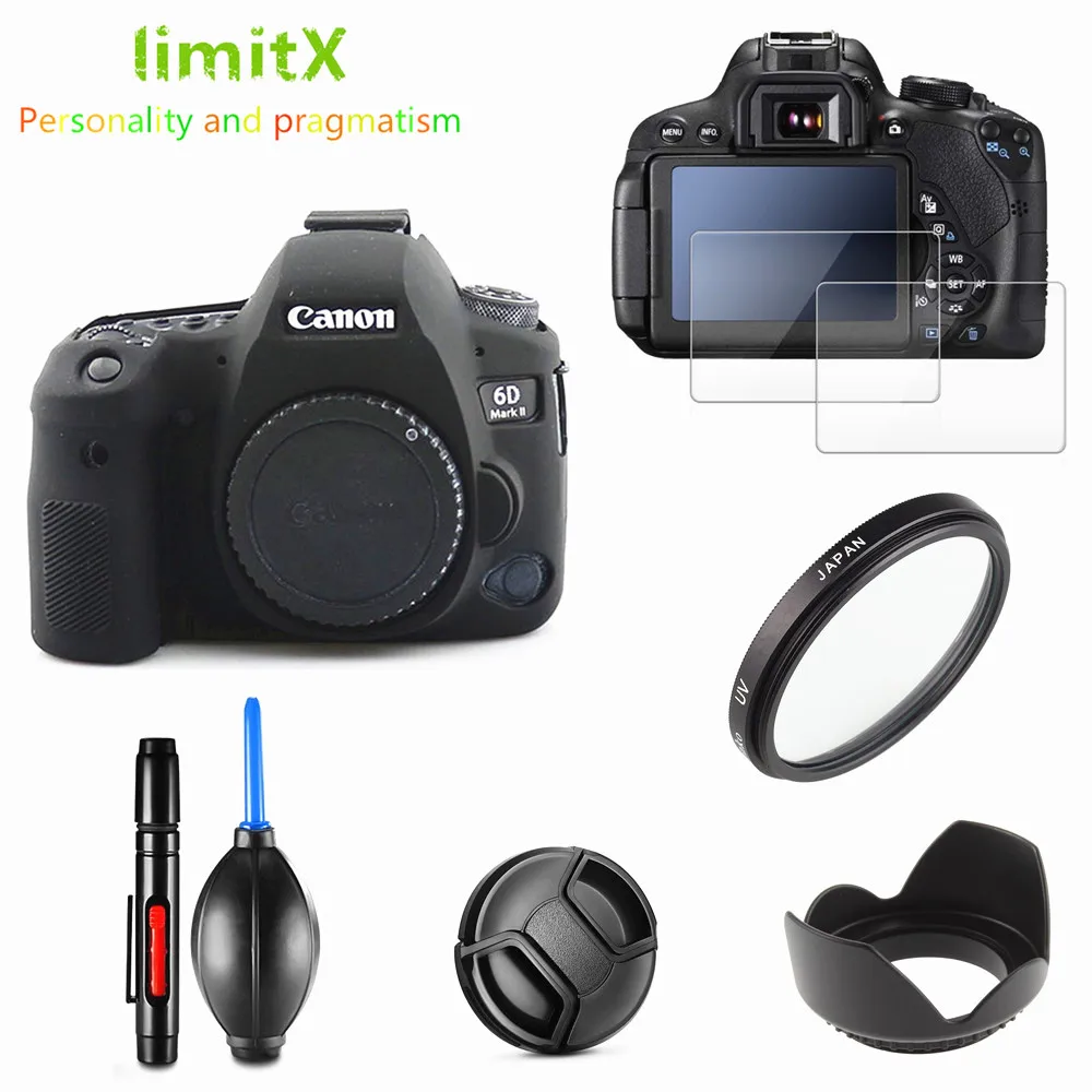 Полный защитный комплект Защитная пленка для камеры Сумка УФ фильтр бленда