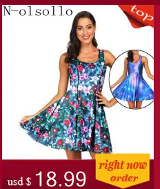 N-olsollo Sexy Party A-Line Dresses Elegant Women Vestidos Femme fashion dress round collar short sleeve Einstein smokes print
