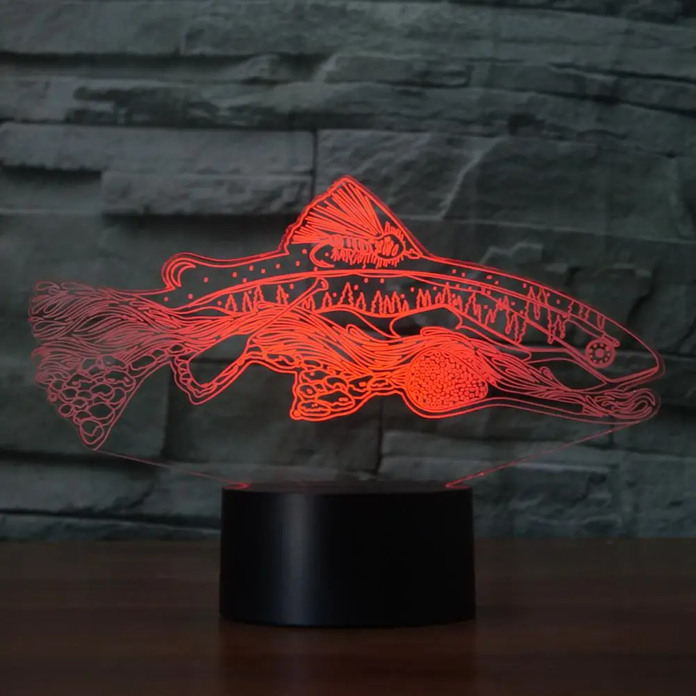 Светодиодсветодиодный настольная лампа для рыбалки 7 цветов | Лампы и освещение