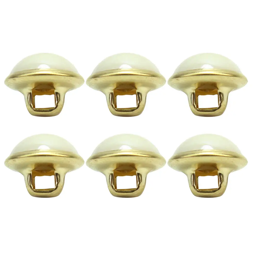 100 шт./лот пуговицы из искусственного жемчуга милые белые полукруглые с имитацией