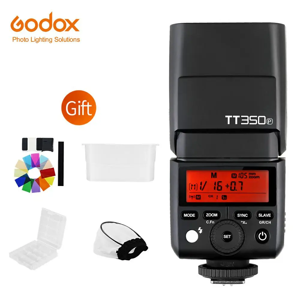 Godox Мини Вспышка TT350P Камера флэш-ttl HSS GN36+ Godox Xpro-P вспышка триггера для Pentax 645Z K-3II K-1 KP K-50 K-S2 K70 Камера - Цвет: TT350P