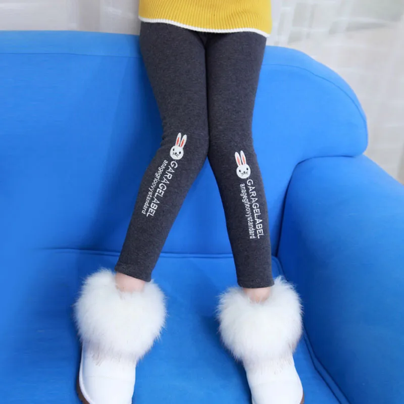 Леггинсы для девочек новинка 2017 зимние детские теплые обтягивающие штаны