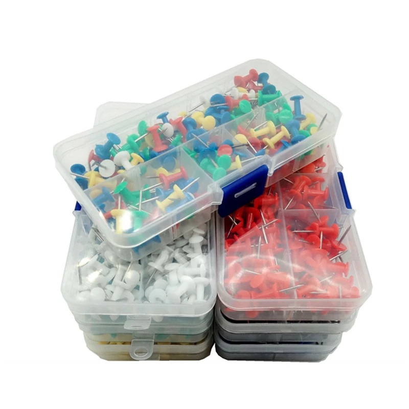 100 шт. цветные пластиковые булавки с большой головкой|Булавки и игольницы| |