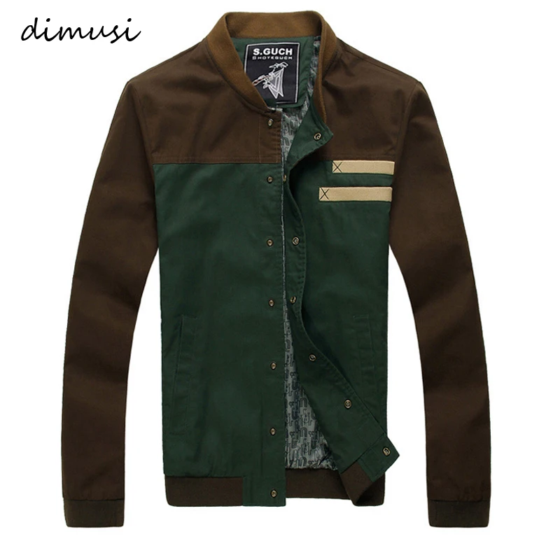 Мужская ветровка DIMUSI однотонная куртка-бомбер для мужчин повседневная верхняя