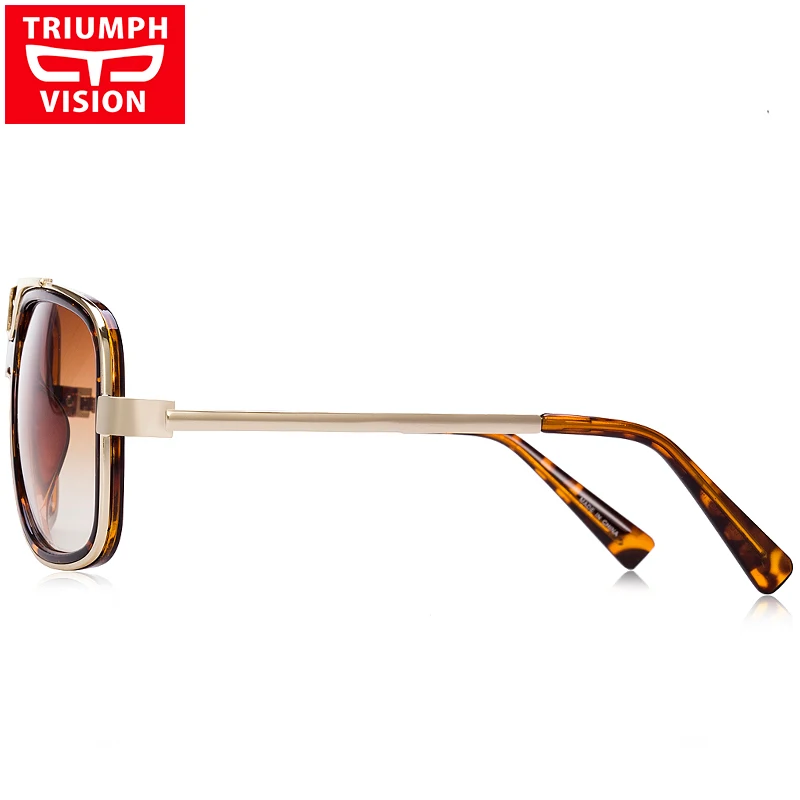 Мужские солнцезащитные очки с градиентом UV400 TRIUMPH VISION Роскошные Металлические в
