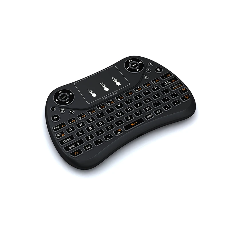 2.4 г мини Беспроводной клавиатуры QWERTY клавиатура 78 Ключи с тачпадом для ПК/Android ТВ
