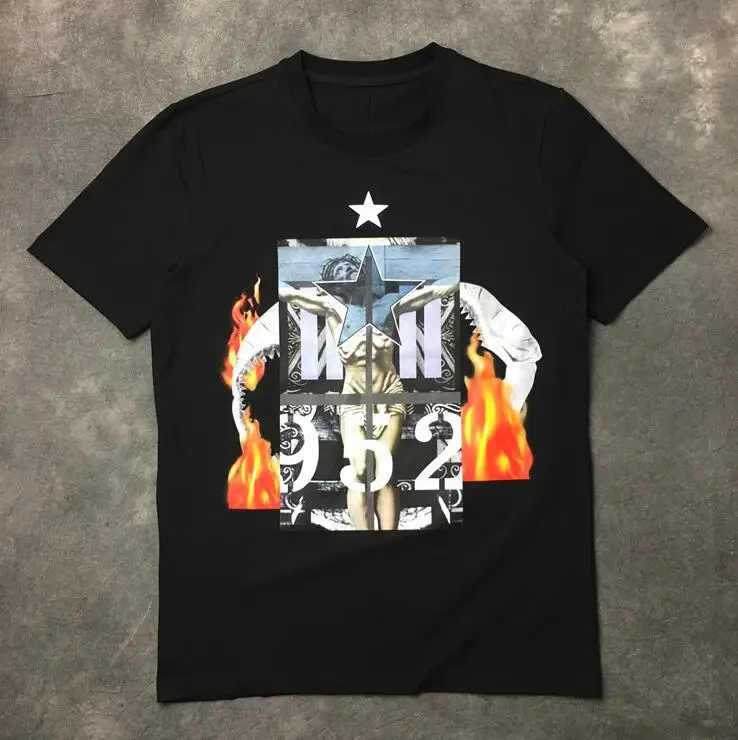 

New 19 parkour Jesus flame stars 19520 Unisex T Shirts T-Shirt Hip Hop Skateboard Street Cotton T-Shirts Tee Top Top #56