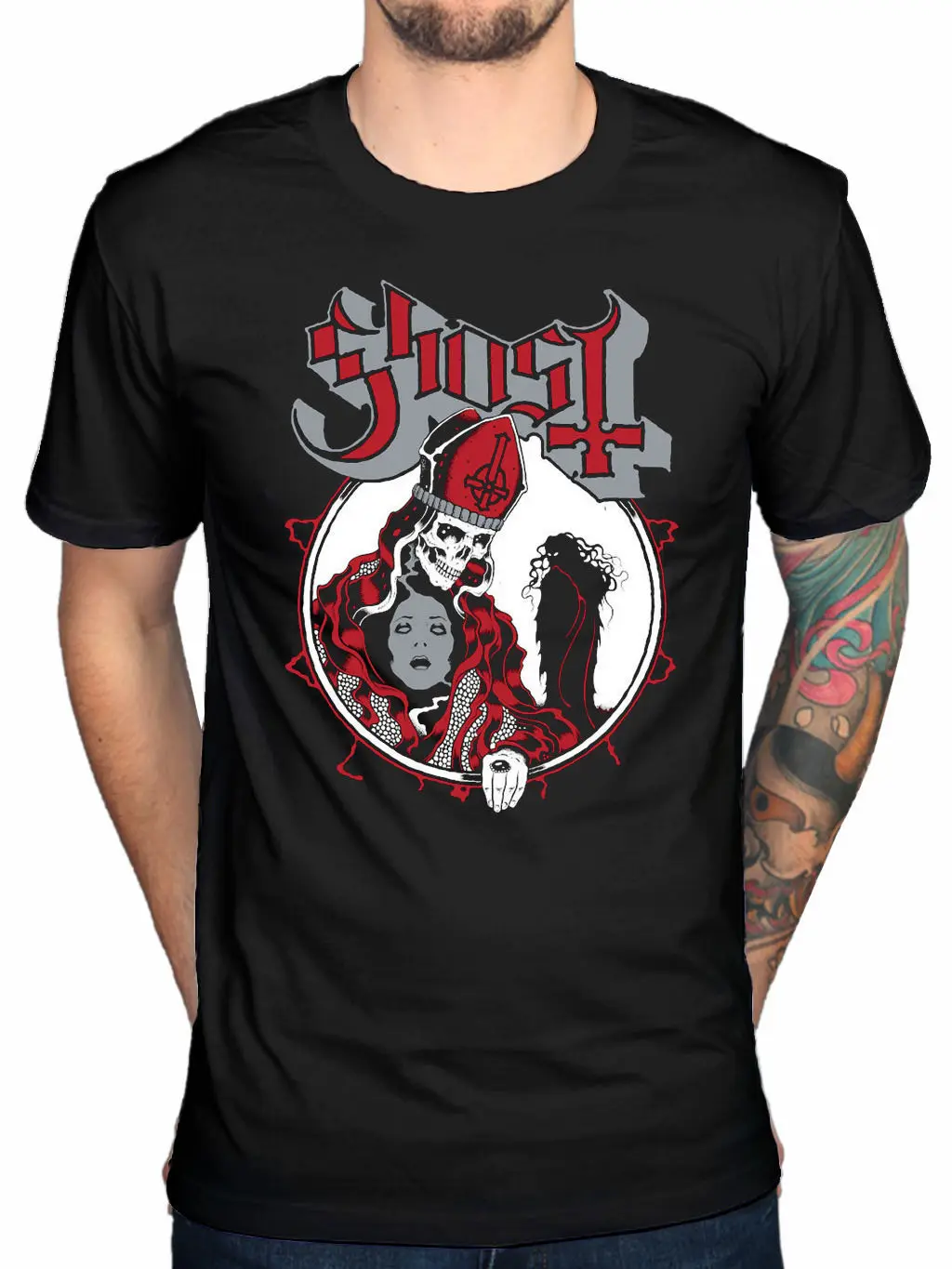 Официальный призрак HI ROUGE распоряжении футболка Secours moi если вы ont une новые мужские