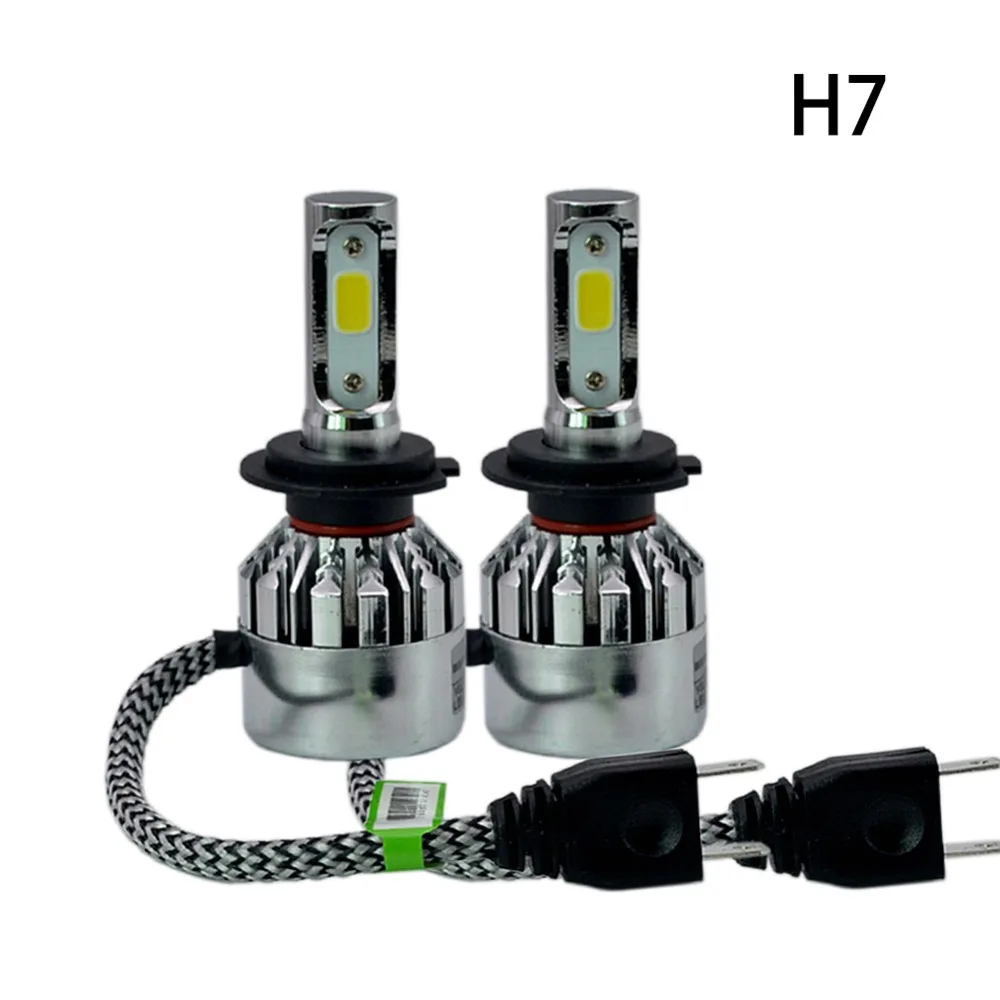 Светодиодная лампа H7 H4 H1 H3 H11 H8 H9 9005 HB3 9006 HB4 автомобильная фара 72 Вт 8000LM
