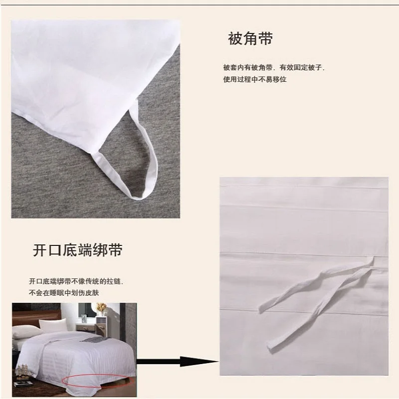 3 см Satinj жаккардовые 100% хлопковые комплекты постельного белья Queen King Size 4 шт