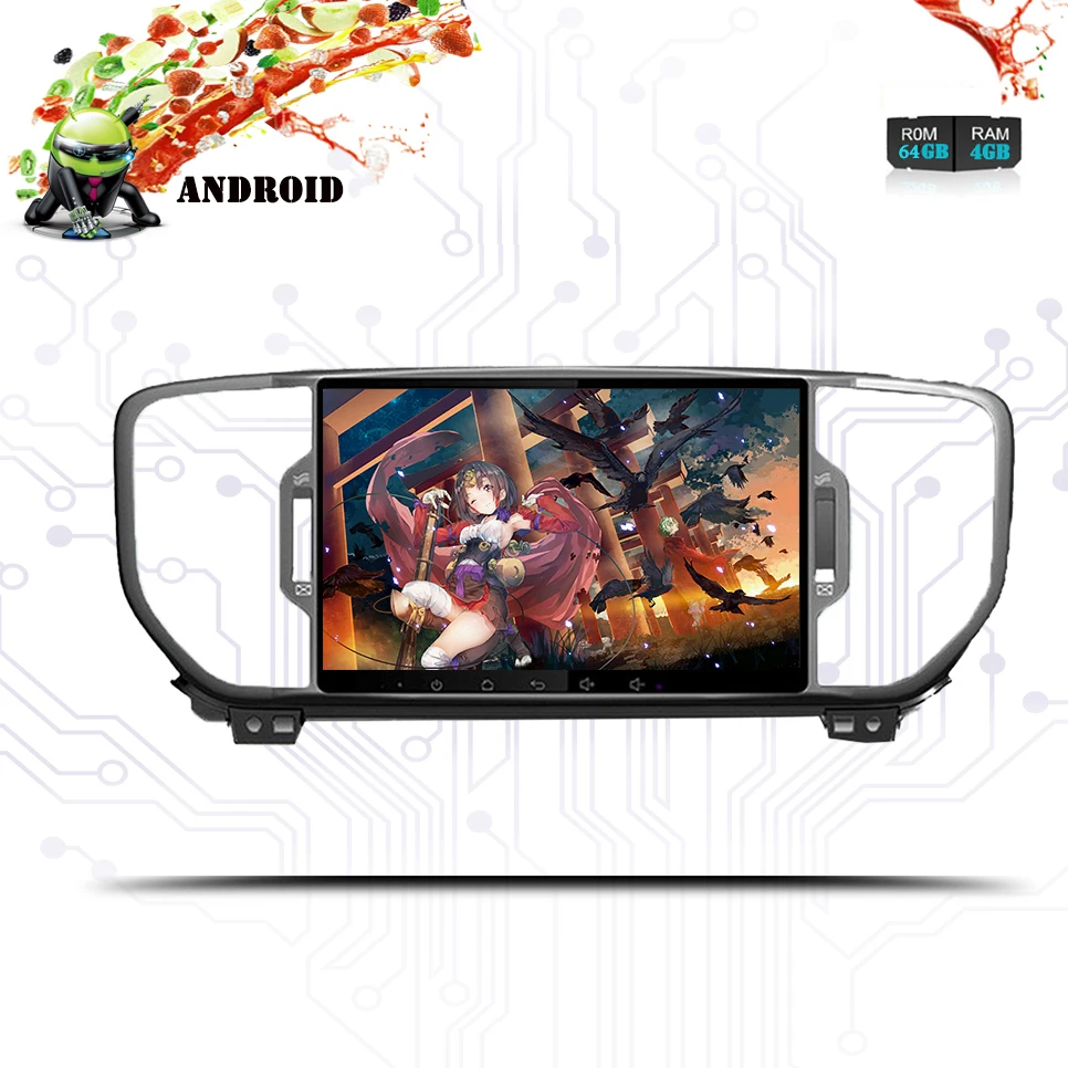 Android 9 0 4G Ram 64G Rom Octa Core PX5/PX3 Fit KIA sportage 2016 2017 2018 KX5 2019 автомобильный dvd плеер навигация