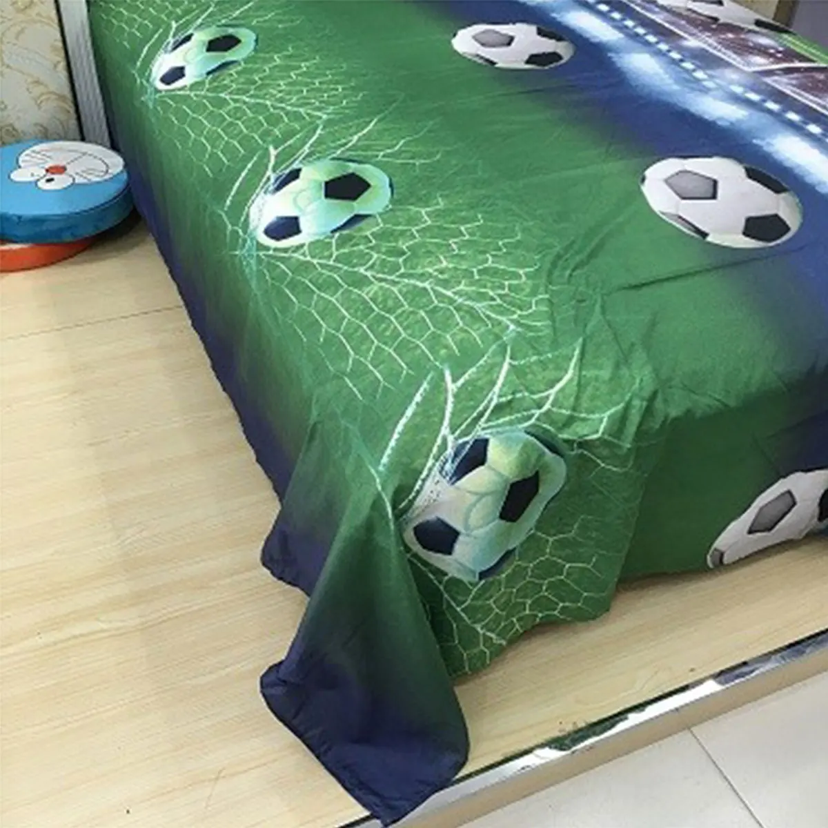 Набор из 3 предметов, 200 см x 230 см, Модный 3D полиэстер, футбольное поле, пододеяльник, комплекты постельного белья, наволочка, спортивный подарок для мальчика, Текстиль