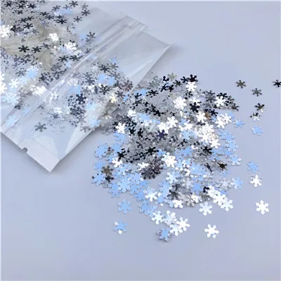 High Flash Crystal 1200 шт./упак. 5 мм снежинки свободные блестки Рождественский подарок блестящие пайетки для ногтей маникюр/свадебные конфетти украшения - Цвет: High Flash Crystal