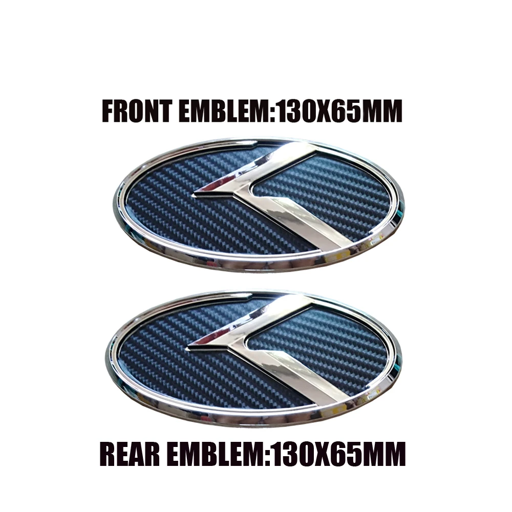 Черное углеродное волокно K логотип наклейка для полета комплект капота