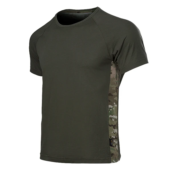 Green FREE SOLDIER Мужская тактическая дышащая футболка для занятий спортом, кемпинга, альпинизма - Цвет: Green