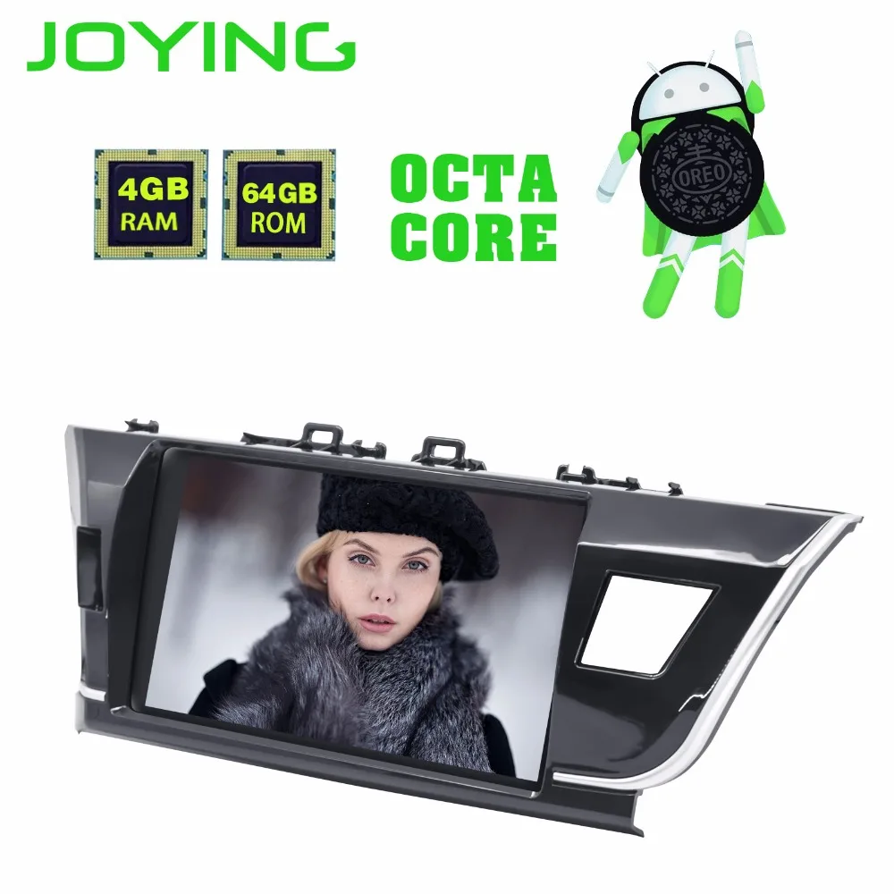 Joying Android 8 1 Автомобильный gps радио плеер для Toyota Corolla 2014 2015 2016 с ips Восьмиядерный 4 + 64