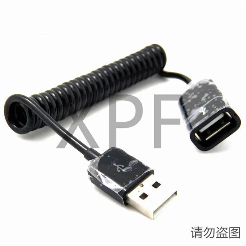 Товар высокого качества. USB кабель телескопический женский-мужской USB линия весна масштабирование USB мужской-женский удлинитель 50 см-200 см