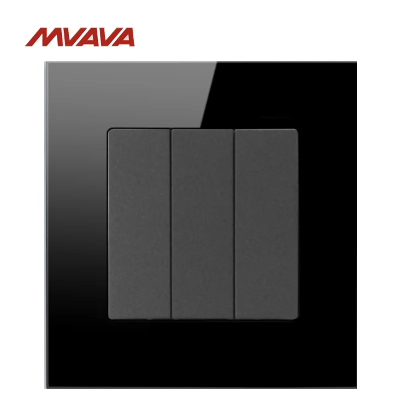 MVAVA 3 банды 1/2 способ управления светом настенный выключатель роскошный