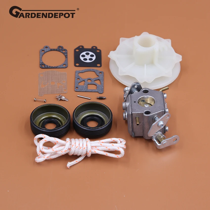 Карбюратор сальник стартер шкив троса подходит партнер 350 351 352 370 371 390 391 401 420 422