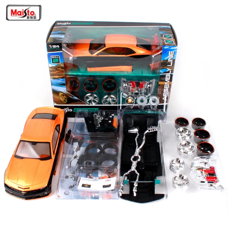 Maisto 1:24 2010 CAMARO SS RS Assembly DIY Diecast Model Car Kit Toy Kids Gifts New In Box Free Shipping | Игрушки и хобби
