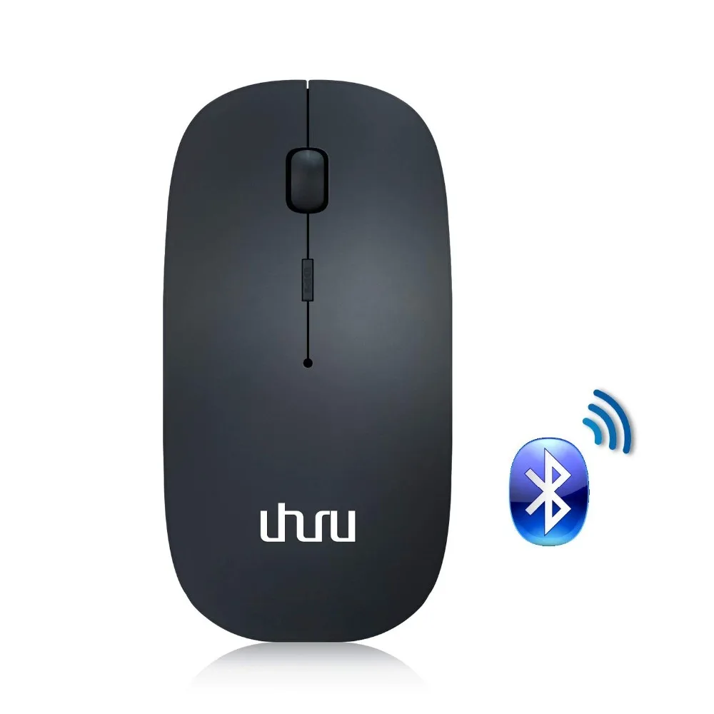 Rechargeable Wireless Mouse with 1200DPI - USB Bluetooth 3.0 Optical Mouse for PC Laptop Accessories - Mute and Noiseless by UHURU image 2