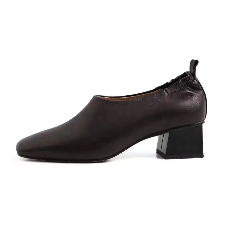 Женская обувь с верхом из коровьей кожи повседневная розового цвета на каблуке 5