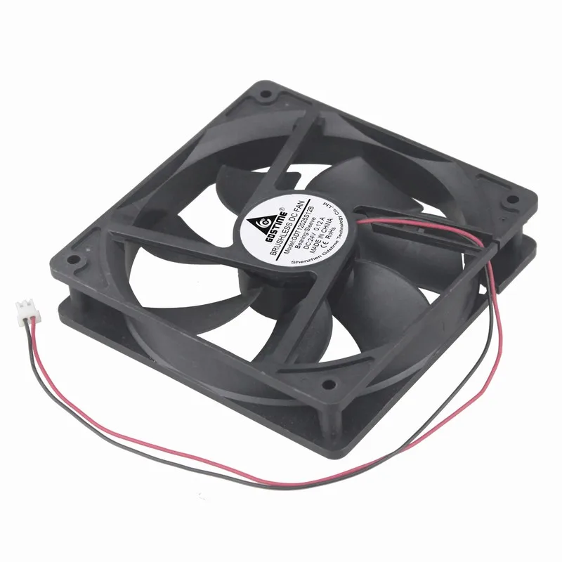 5 шт. Gdstime DC 24V 2Pin дюймов 120 мм 12 см бесщеточная промышленная техника Equitment осевой