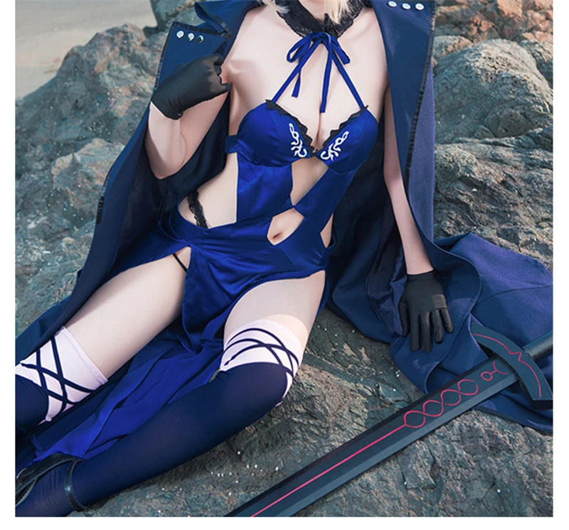 FGO Fate/Grand заказ черный Saber Nero косплей костюм Купальники sukummizu купальники Nero Тренч Платье Сексуальные костюмы на Хэллоуин