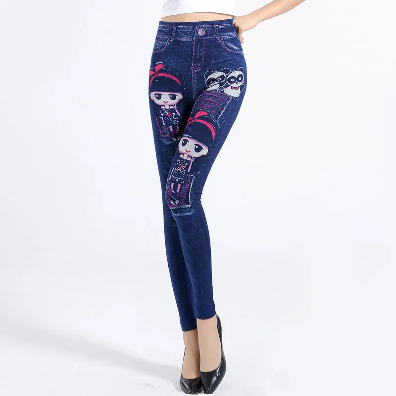2019 модные женские джинсы с высокой талией вышитые обтягивающие Стрейчевые