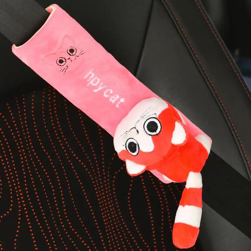 Мультяшная обивка ремней для автомобильных сидений милые детские плечевые ремни