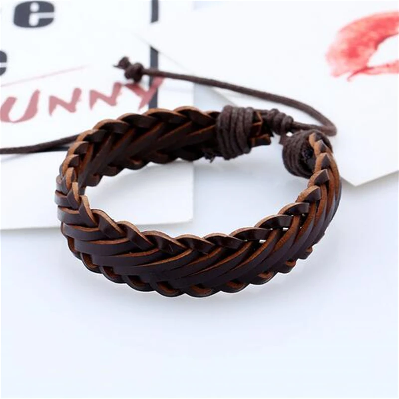 Панк браслеты и мужские кожаные 2018 Pulseira Masculina ювелирные изделия Шарм Pulseiras |