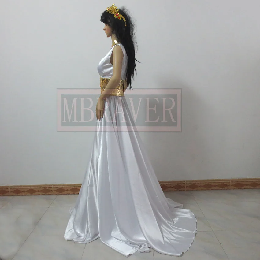 Святая Сейя мистическая одежда Legend of убежище Косплэй костюм косплей Афина платье