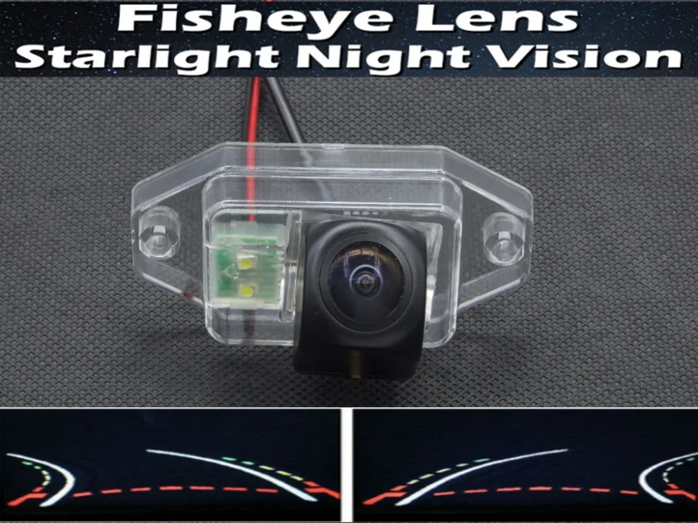 

1080P Fisheye Trajectory Tracks Car Rear view Camera for Toyota Land Cruiser Prado 2700 4000 120 Series 2002 2003 2004 - 2006
