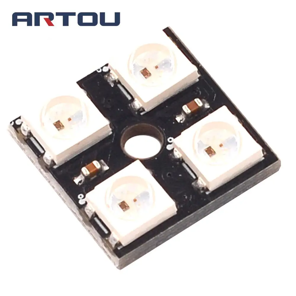 WS2812B 4 5V 5050 RGB светодиодсветодиодный панель лампы Bit макетная плата|Интегральные