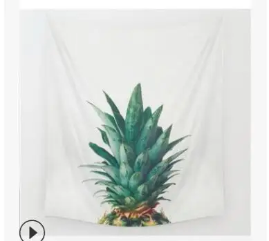 Настенный гобелен в богемном стиле одеяло с пальмовыми листьями и кактусами