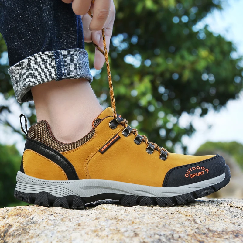 Мужские походные туфли износостойкие дышащие уличные мужские Нескользящие на