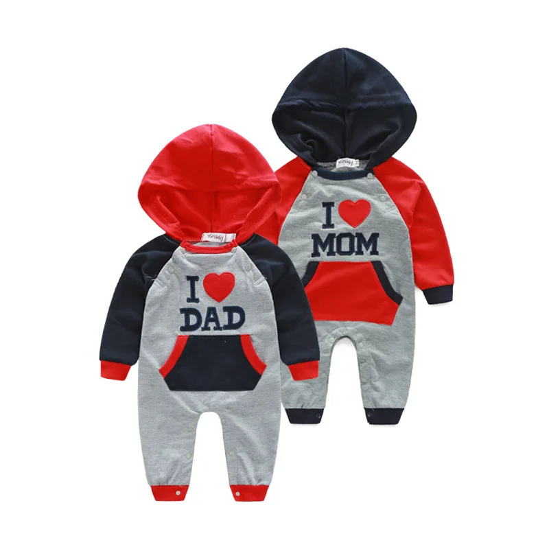 

Newborn Baby Clothing Long Sleeve Cotton Baby Rompers Girls Boys Spring Hoodies Clothes Jumpsuits Roupas De Bebe Infantil