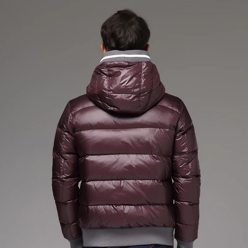 Новинка 2018 модные мужские толстые пуховики брендовая одежда повседневные