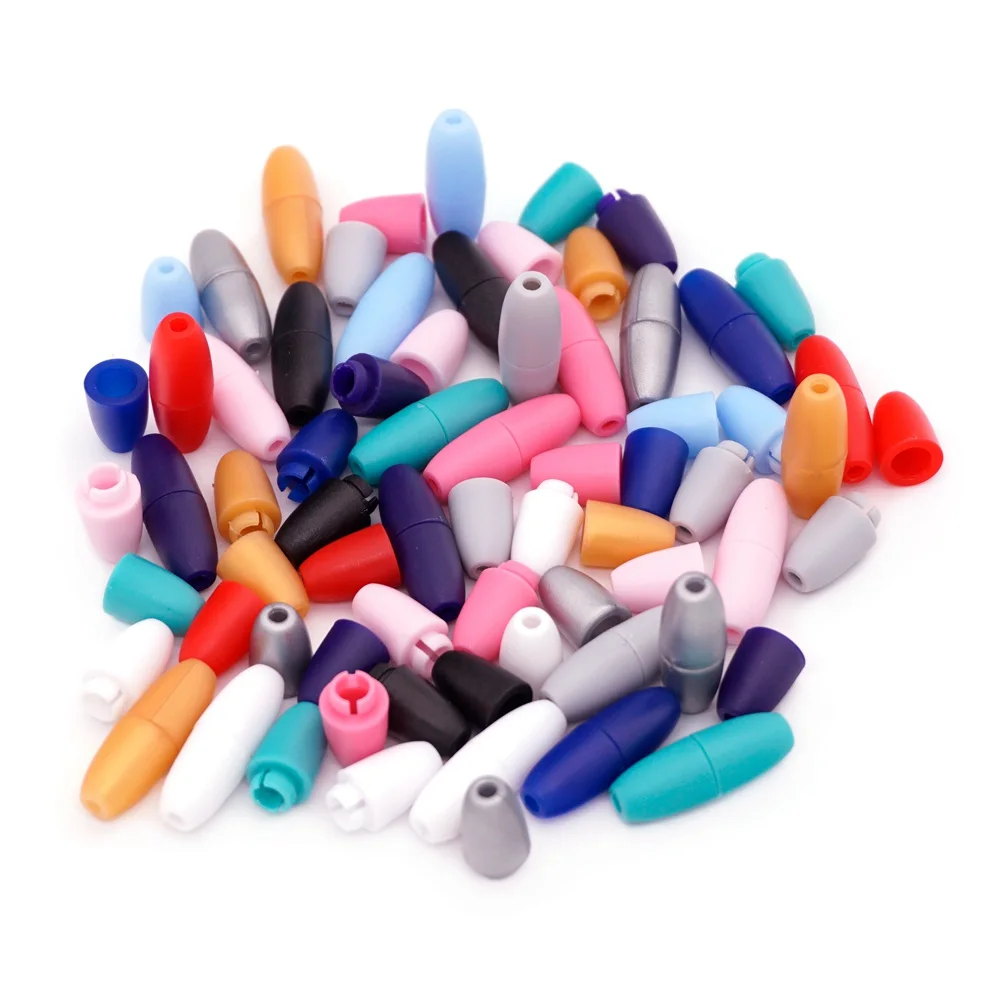 Mix Color Sutoyuen 10 шт. безопасные пластиковые Отрывные застежки для DIY силиконовый для детей для прорезывания зубов ожерелье ювелирные изделия оторвать закрытие 2,5 мм отверстие - Цвет: Mix Color