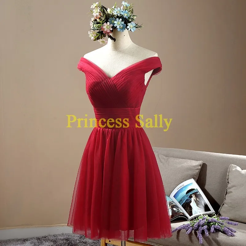 Бургундия платье невесты длинные Vestido де феста лонго вина красный складки V шеи старинные платье-линии платье невесты дешево- элегантный- платья свадебные платья