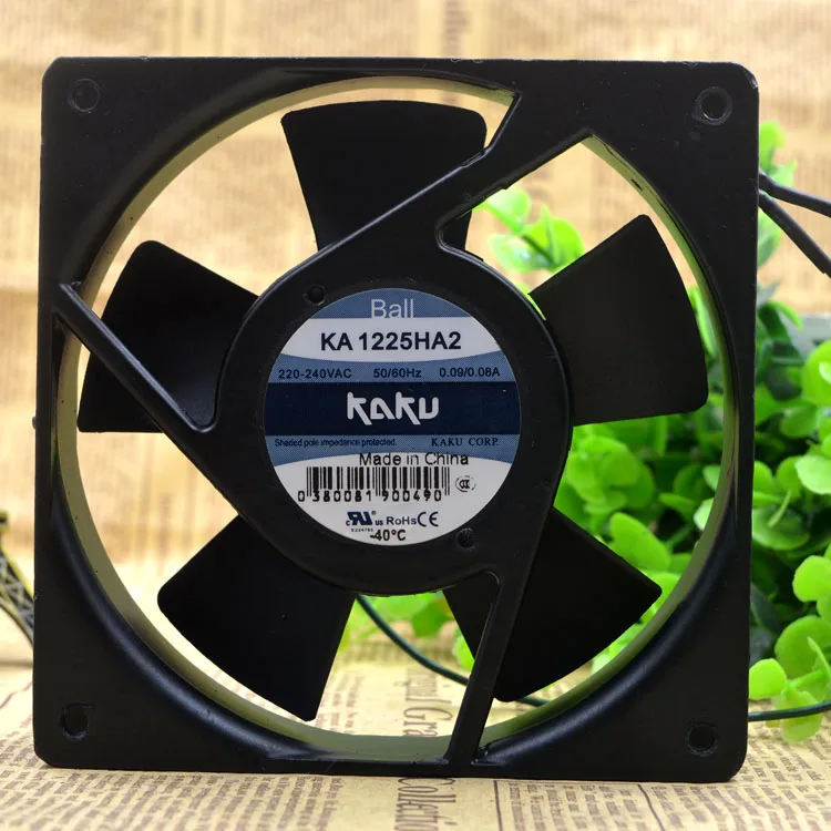 KA1225HA2 AC220V 0.10A 12025 Тайвань для карты KAKU твердый тепловой вентилятор охлаждающий