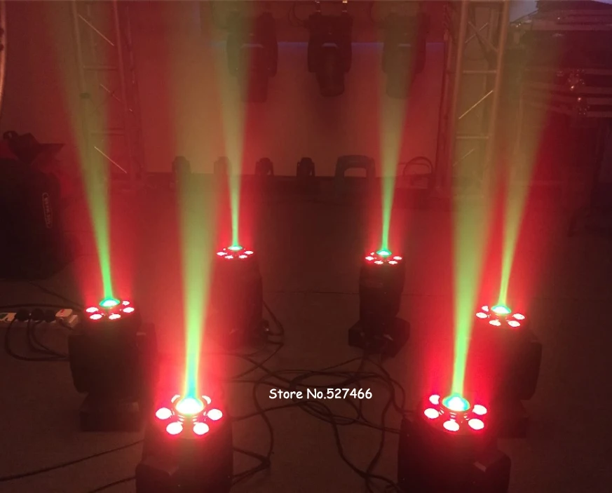 1x30 Вт светодиодный 7 гобо цветов + белый точечный свет матч 6x8 leds RGBW 4в1 мыть