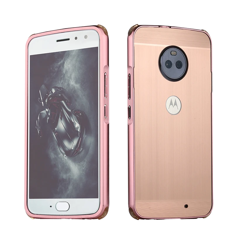 Чехол для Motorola Moto X4 матовая задняя крышка жесткий чехол с металлическим
