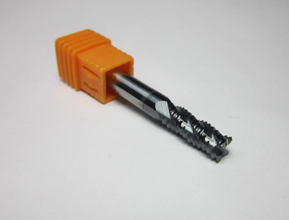 Оптовая продажа 5 шт 6 мм четыре 4 флейты HRC55 черновой концевой фрезы квадратный