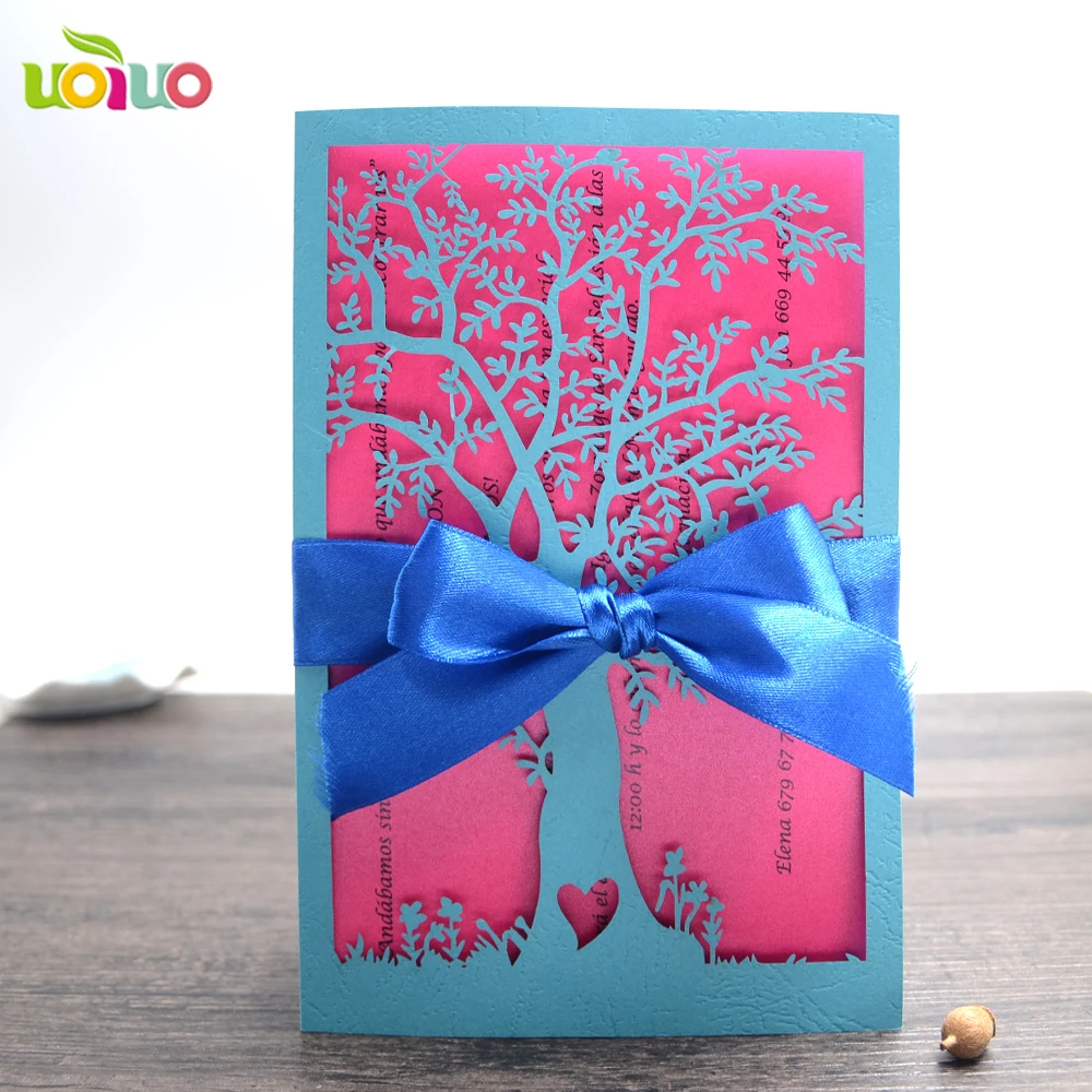 10 шт. фотобумага с изображением озера и синего дерева для бизнеса/вечерние/дня